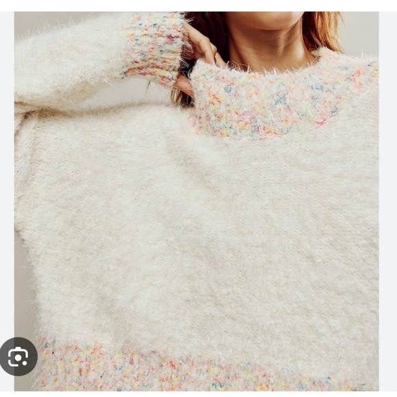 NWT Free People Stardust Pullover Gardenia - Picture 2 of 12